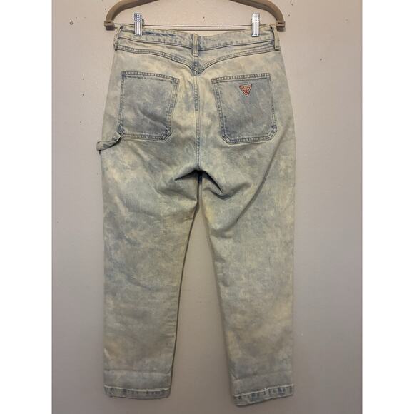 VTG 80s Guess carpenter jeans Barrel Baggy Acid Wash High Waist Ankle Women 29 - Picture 11 of 11